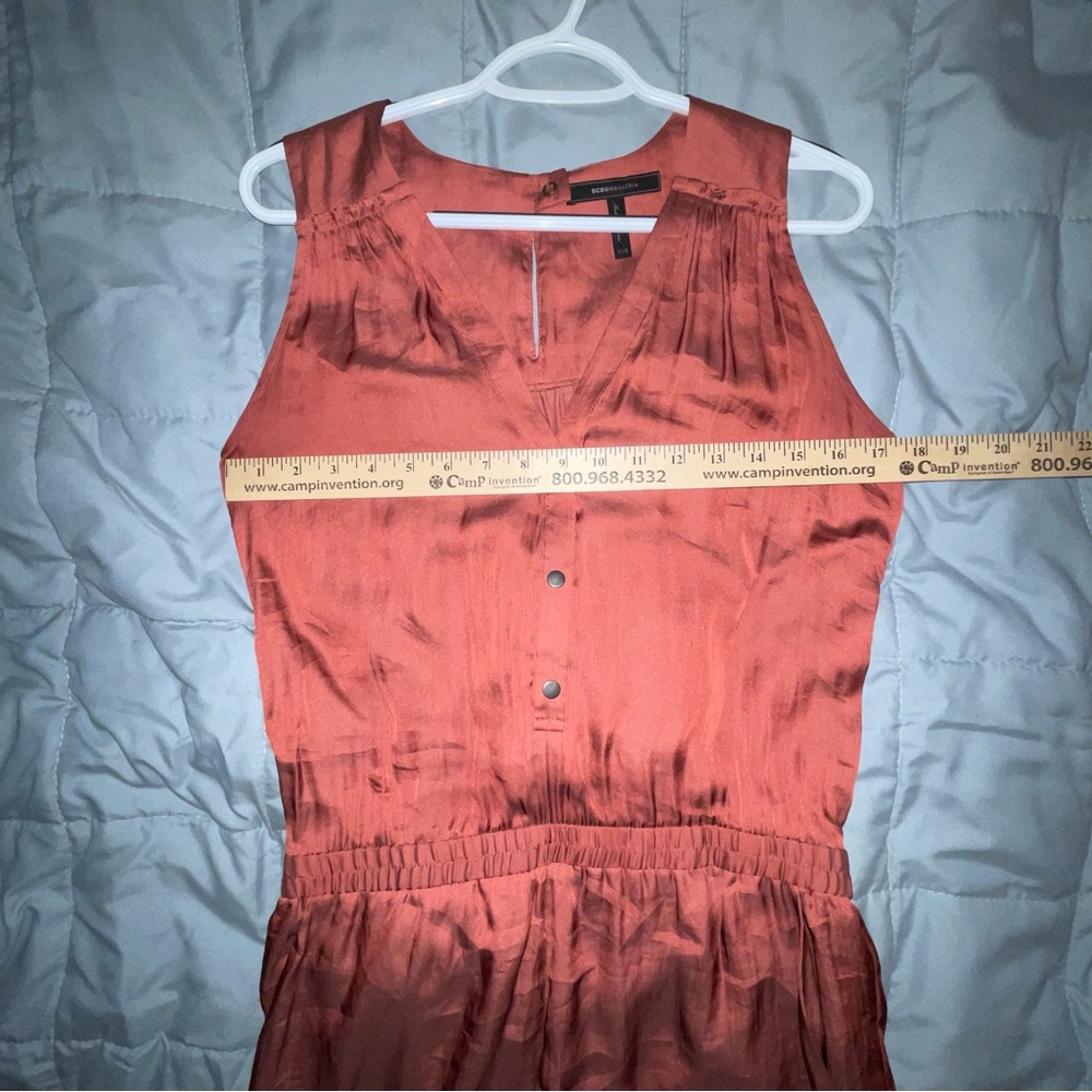BCBGeneration Rust Sleeveless Romper - Picture 7 of 9